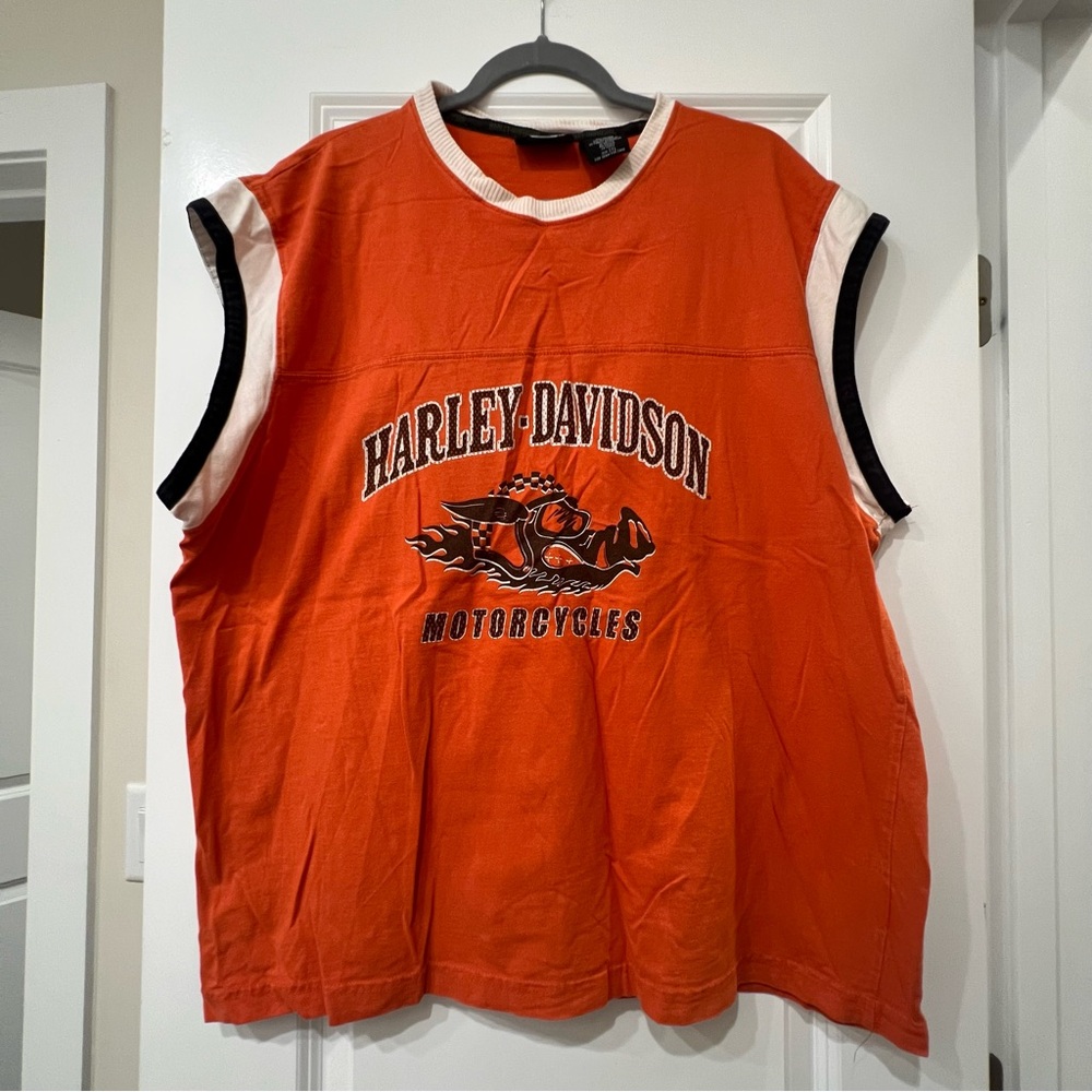 Harley-Davidson Vibrant Orange Tank Top